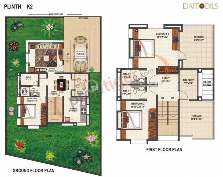 Vishhram Daffodils Villas (3BHK+3T (2,382 sq ft) 2382 sq ft)