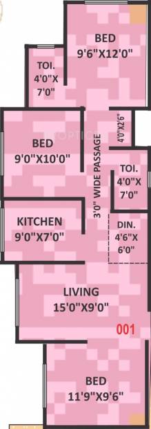 Shree Ganesh Vinayak Enclave (2BHK+2T (800 sq ft)   Study Room 800 sq ft)
