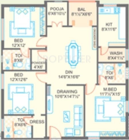 Suprabhat NVS Heights (3BHK+3T (1,779 sq ft) + Pooja Room 1779 sq ft) Suprabhat NVS Heights (3BHK+3T (1,779 sq ft) + Pooja Room 1779 sq ft)