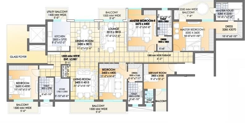 Riddhi Siddhi Padam Pride Phase 2 (4BHK+4T (3,670 sq ft) + Servant Room 3670 sq ft)