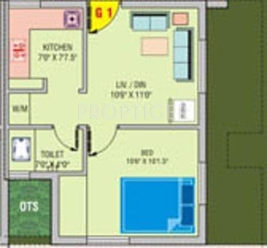 Asvini Akshita (2BHK+2T (1,067 sq ft) 1067 sq ft)