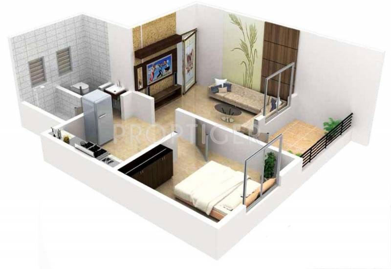 Sunrise Sun Planet (1BHK+1T (593 sq ft) 593 sq ft)