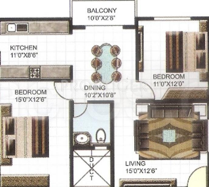 PNR Silver Strings (2BHK+1T (1,167 sq ft) 1167 sq ft)