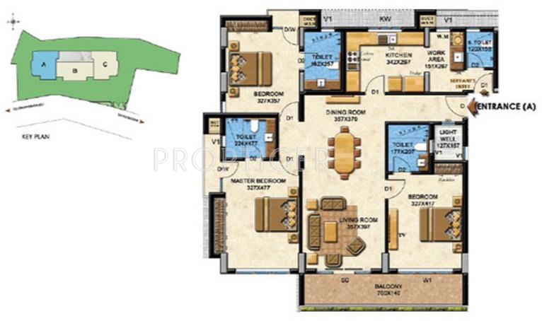 KGS Gardens (3BHK+4T (1,772 sq ft) 1772 sq ft)