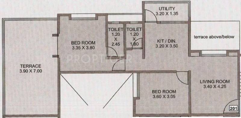 JS Isha Paradise (2BHK+2T (1,091 sq ft) 1091 sq ft)