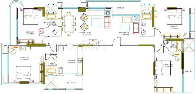 Hicons Enclave (4BHK+4T (2,850 sq ft) 2850 sq ft)