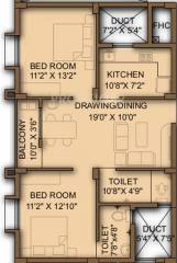Decor Mahadev Avenue (2BHK+2T (1,045 sq ft) 1045 sq ft) Decor Mahadev Avenue (2BHK+2T (1,045 sq ft) 1045 sq ft)