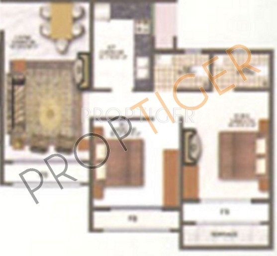 Moraj Riverside Park (2BHK+2T (935 sq ft) 935 sq ft)