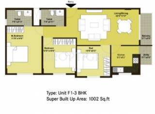 Century Paradise (3BHK+2T (1,002 sq ft) 1002 sq ft) Century Paradise (3BHK+2T (1,002 sq ft) 1002 sq ft)