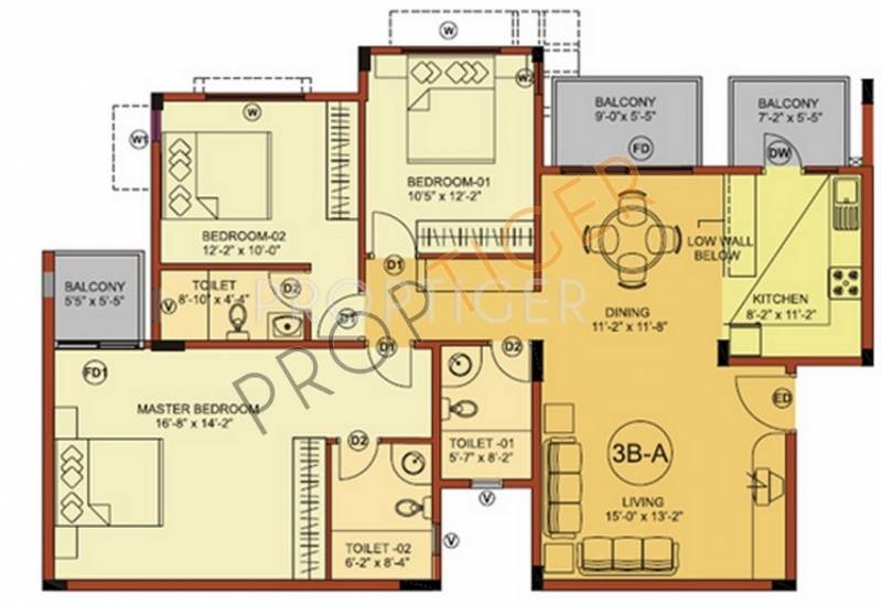 SRK Silicana (3BHK+3T (1,640 sq ft) 1640 sq ft)