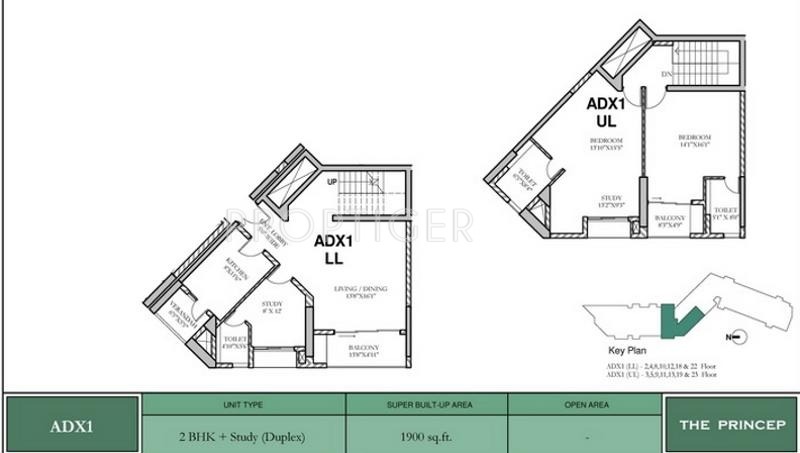 Hiland Princep (2BHK+2T (1,900 sq ft) 1900 sq ft)