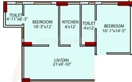 Ideal Ideal Towers (2BHK+2T (1,045 sq ft) 1045 sq ft)