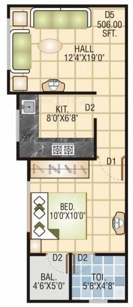 Sarthak Sarthak Vihar (1BHK+1T (600 sq ft) 600 sq ft)
