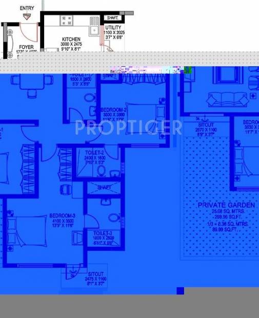 Sobha Sunbeam II (3BHK+3T (1,690 sq ft) 1690 sq ft)