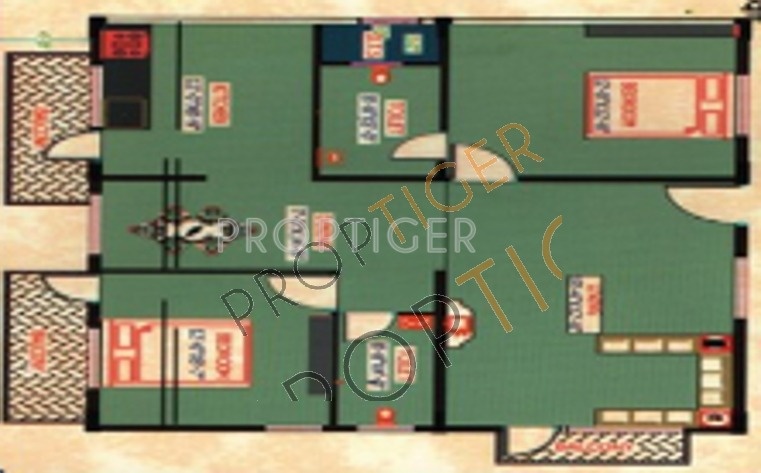 Shakthi Om Shakthi Bhuvana (2BHK+2T (1,181 sq ft) 1181 sq ft)