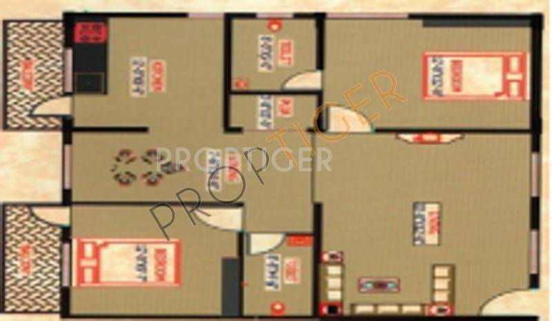 Shakthi Om Shakthi Bhuvana (2BHK+2T (1,186 sq ft) 1186 sq ft)