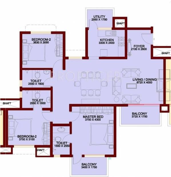 Genesis Eco Sphere (3BHK+3T (1,848 sq ft) 1848 sq ft)