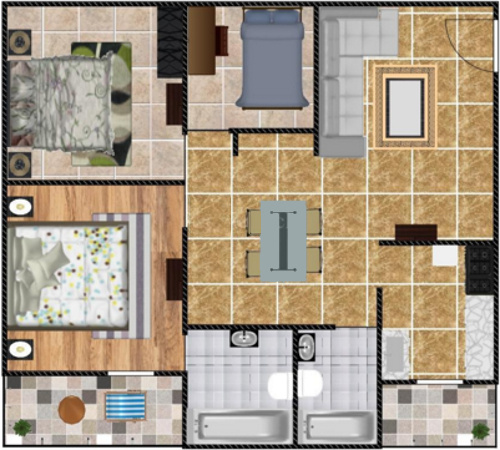 Shanders Spring Dale (2BHK+2T (1,150 sq ft) + Study Room 1150 sq ft)