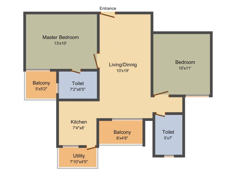 Daadys Elixir (2BHK+2T (880 sq ft) 880 sq ft)