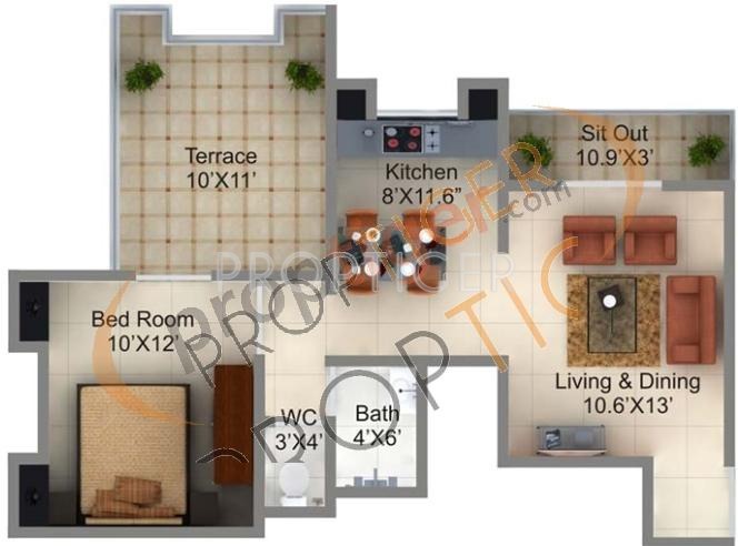 Manav Swapnalok (1BHK+1T (595 sq ft) 595 sq ft)