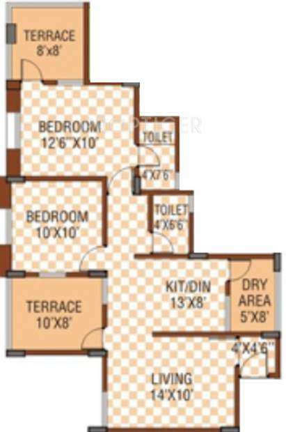 Sanjeevani Sangam (2BHK+2T (986 sq ft) 986 sq ft)