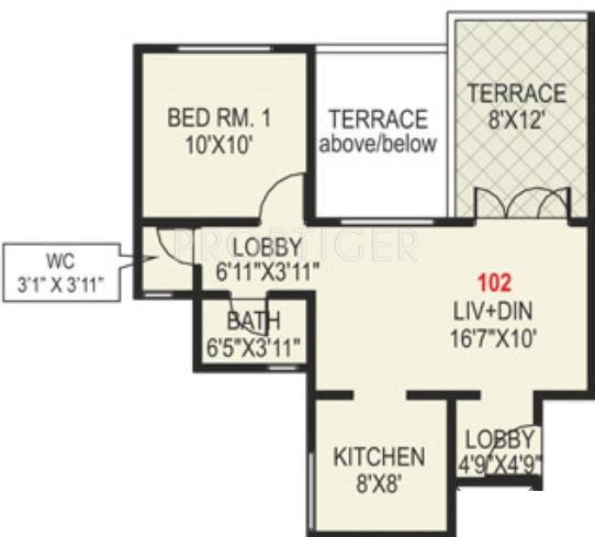 Paranjape Madhukosh (1BHK+1T (774 sq ft) 774 sq ft)