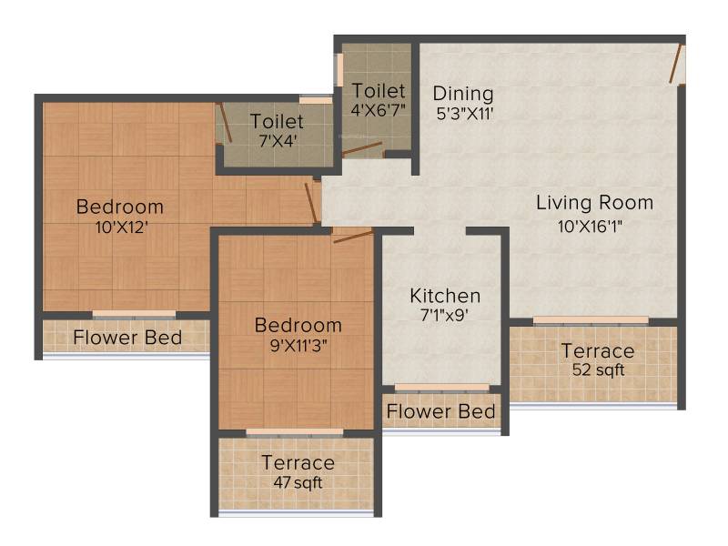 Shree Shagun Shagun Residency (2BHK+2T (1,079 sq ft) 1079 sq ft)