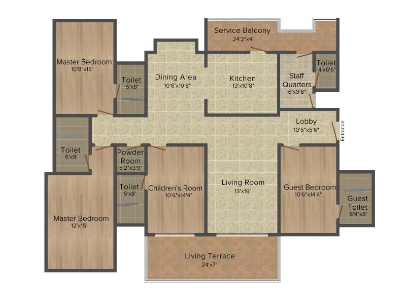 Kasturi Legacy (4BHK+5T (2,660 sq ft) + Servant Room 2660 sq ft)