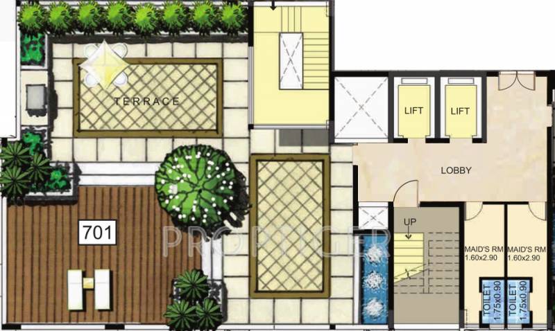 Indraprastha Ruhe (4BHK+4T (3,720 sq ft)   Servant Room 3720 sq ft)