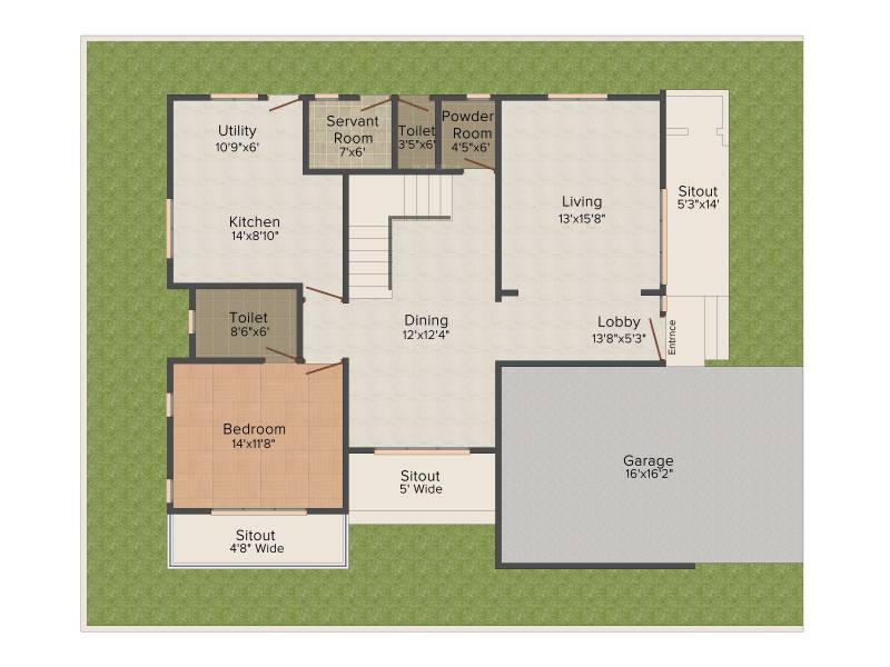 Prestige Mayberry (4BHK+4T (3,589 sq ft) + Servant Room 3589 sq ft)