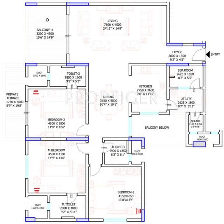 Sobha Petunia (3BHK+3T (2,311 sq ft) 2311 sq ft) Sobha Petunia (3BHK+3T (2,311 sq ft) 2311 sq ft)