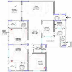 Sobha Petunia (3BHK+3T (2,311 sq ft) 2311 sq ft) Sobha Petunia (3BHK+3T (2,311 sq ft) 2311 sq ft)