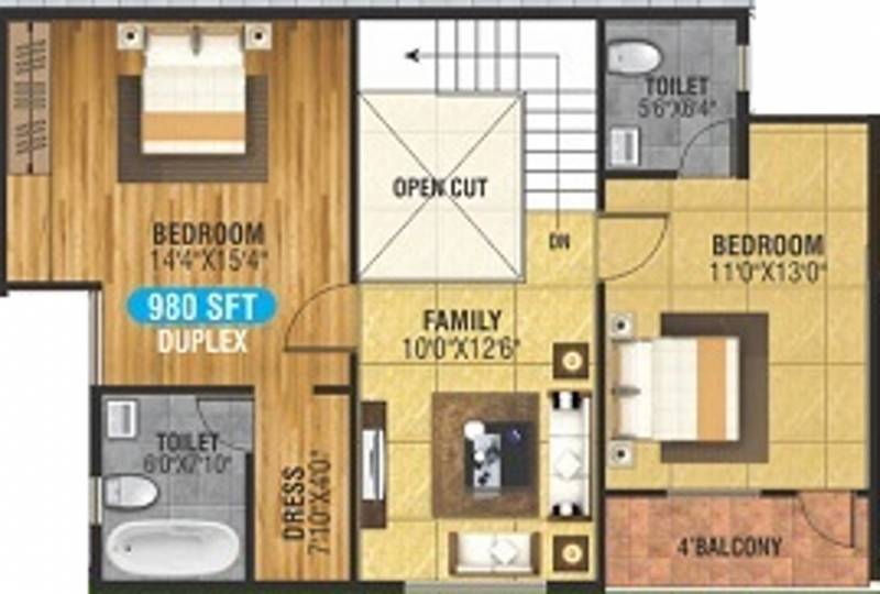 BM Harvest (3BHK+3T (2,054 sq ft) 2054 sq ft)