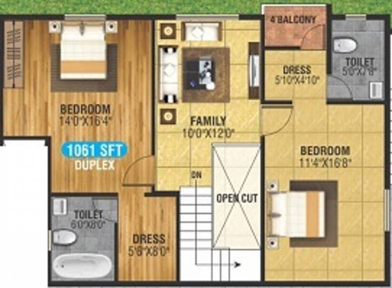 BM Harvest (3BHK+3T (2,169 sq ft) 2169 sq ft)
