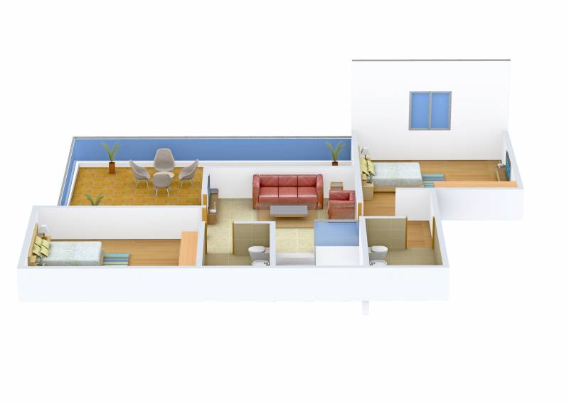 Adarsh Serenity (3BHK+3T (2,210 sq ft) + Pooja Room 2210 sq ft)