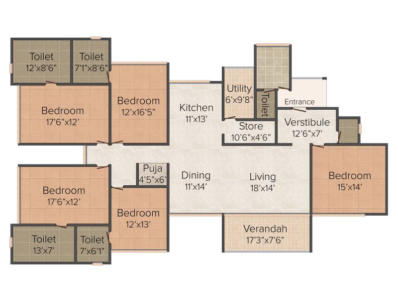 Gala Imperia (4BHK+4T (3,860 sq ft) 3860 sq ft)