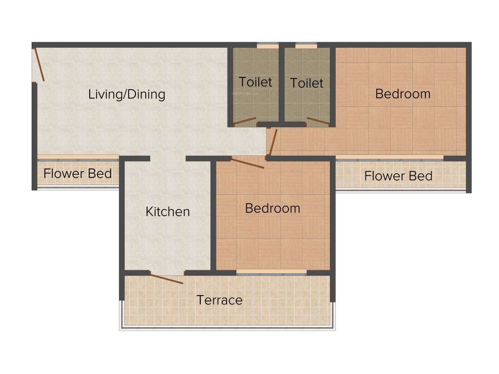 Vub Vama Paradise (2BHK+2T (1,125 sq ft) 1125 sq ft) Vub Vama Paradise (2BHK+2T (1,125 sq ft) 1125 sq ft)