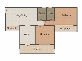 Vub Vama Paradise (2BHK+2T (1,125 sq ft) 1125 sq ft) Vub Vama Paradise (2BHK+2T (1,125 sq ft) 1125 sq ft)
