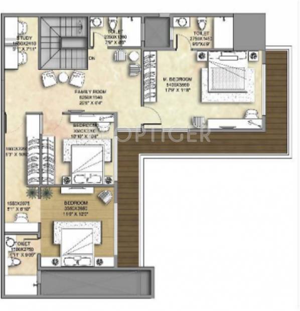 Indiabulls Infraestate Sky Forest (4BHK+5T (4,262 sq ft) + Study Room 4262 sq ft)