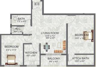 Tirupati Kalash (2BHK+2T (907 sq ft) 907 sq ft) Tirupati Kalash (2BHK+2T (907 sq ft) 907 sq ft)
