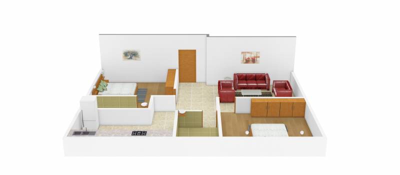 Rajni Saathvika (2BHK+2T (703 sq ft) 703 sq ft)