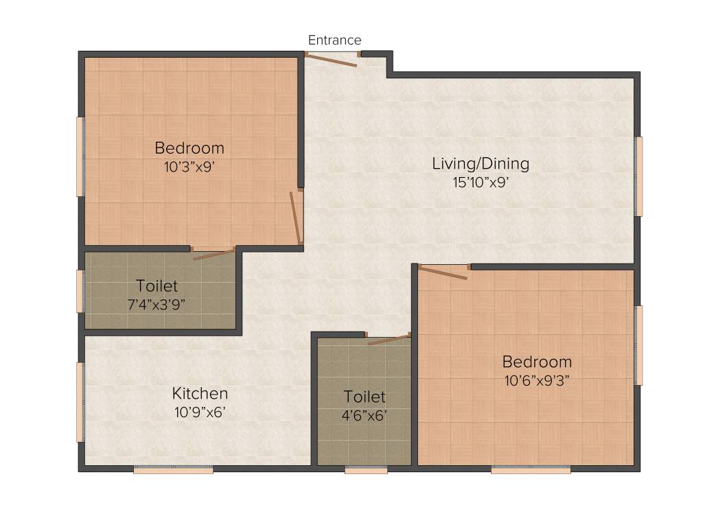 Rajni Saathvika (2BHK+2T (703 sq ft) 703 sq ft) Rajni Saathvika (2BHK+2T (703 sq ft) 703 sq ft)