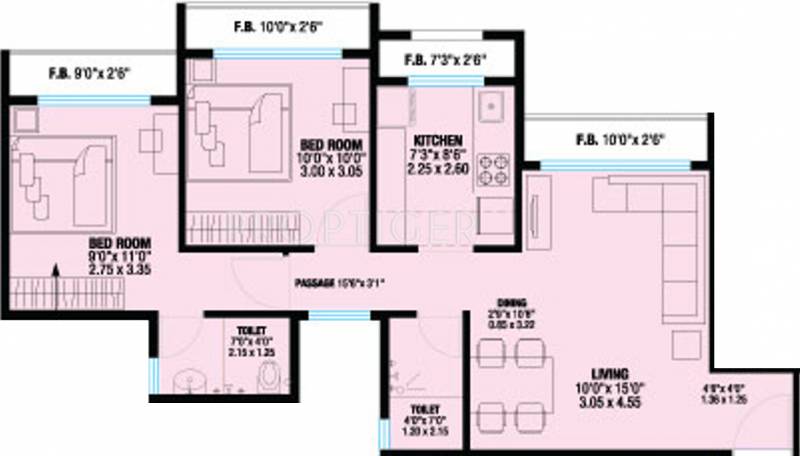 Mahalaxmi Mahalaxmi Nagar (2BHK+2T (568 sq ft) 568 sq ft)