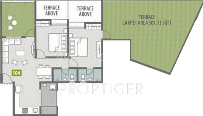 Venkatesh Bliss (2BHK+2T (1,330 sq ft) 1330 sq ft)