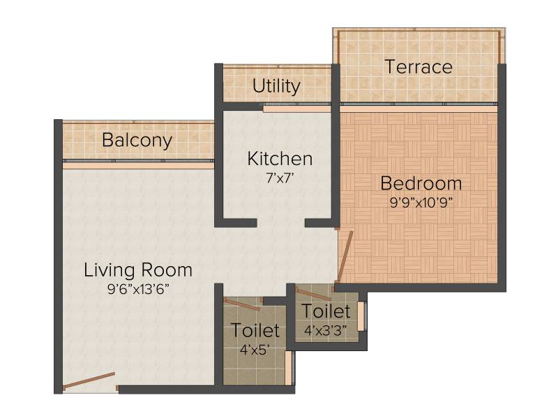 Vub Veermaa Paradise (1BHK+1T (687 sq ft) 687 sq ft)