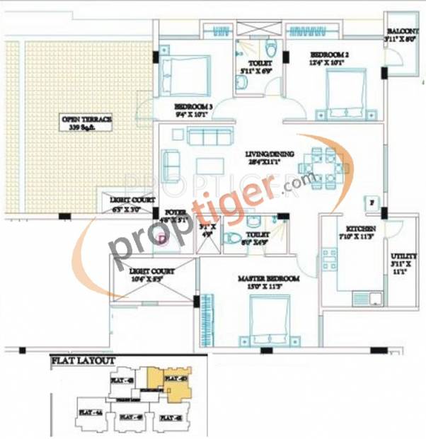 Ramaniyam Clasic Rudhra (3BHK+2T (1,323 sq ft) 1323 sq ft)