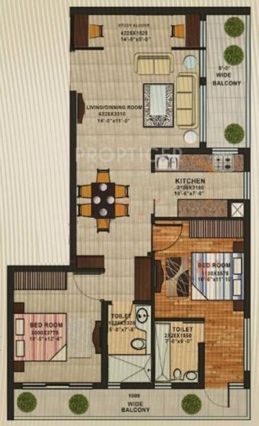 APS Shilpayan K7 (2BHK+2T (1,344 sq ft)   Study Room 1344 sq ft)