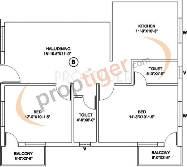Revathy Kattupakkam (2BHK+2T (1,060 sq ft) 1060 sq ft)