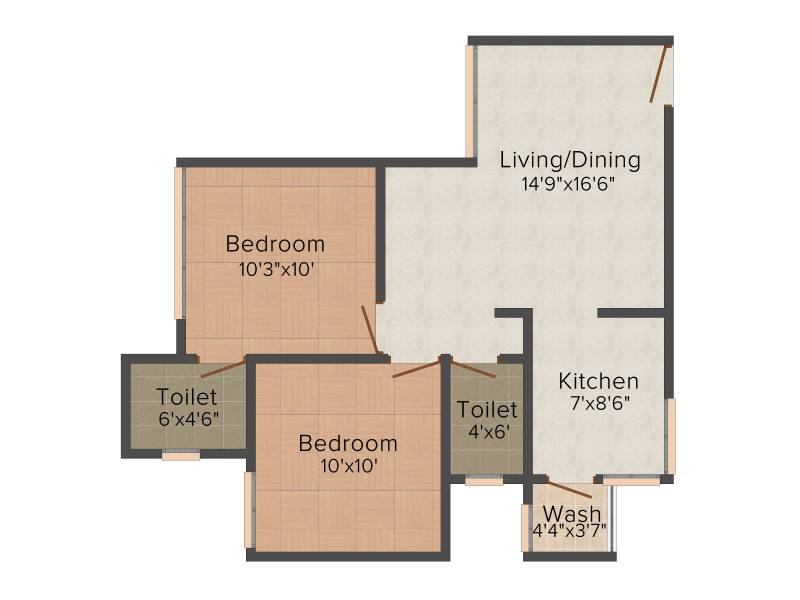 Satyam Sarjan (2BHK+2T (918 sq ft) 918 sq ft)