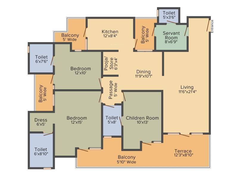 Aakriti Aakriti Shantiniketan (3BHK+4T (2,150 sq ft) + Servant Room 2150 sq ft)